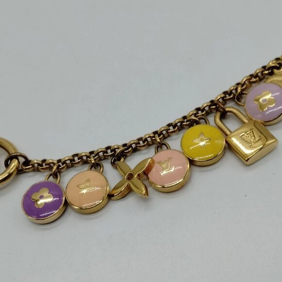 Louis Vuitton Key Ring Gold Pinks 600-060225 - Picture 4 of 10